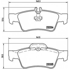 P 50 052 BREMBO Комплект гальмівних колодок дисковий гальм
