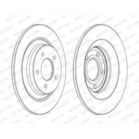 DDF1547C FERODO Гальмівний диск