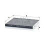 CUK 26 017 MANN-FILTER Фільтр повітря у внутрішньому просторі