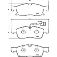 P 48 001 BREMBO Комплект гальмівних колодок дисковий гальм
