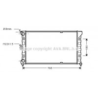 VN2037 AVA QUALITY COOLING Радіатор охолодження двигуна