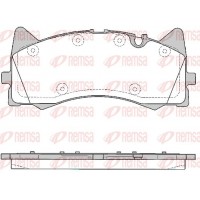 1781.00 REMSA КомплеК т гальмівних колодок, дискове гальмо