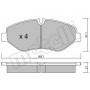 22-0671-0 METELLI Комплект гальмівних колодок дисковий гальм