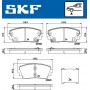 VKBP 80332 A SKF Комплект гальмівних колодок дисковий гальм