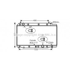 HD2215 AVA QUALITY COOLING Радіатор охолодження двигуна