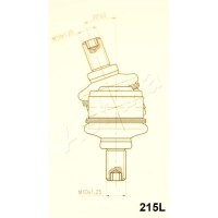106-02-215L ASHIKA Стабілізатор ходова частина