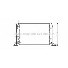 AIA2028 AVA QUALITY COOLING Радіатор охолодження двигуна