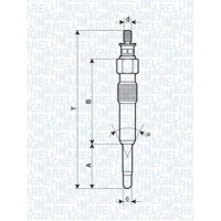 062503901304 MAGNETI MARELLI Свічка розжарювання
