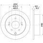 8DD 355 120-631 HELLA PAGID Гальмівний диск