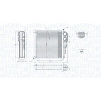 350218423000 MAGNETI MARELLI Теплообмінник обігрів салону
