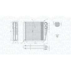 350218423000 MAGNETI MARELLI Теплообмінник обігрів салону