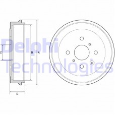 BF506 DELPHI Гальмівний барабан