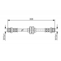 1 987 481 185 BOSCH Гальмівний шланг