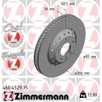 460.4529.75 ZIMMERMANN Гальмівний диск