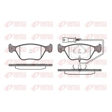 0437.02 REMSA Комплект гальмівних колодок дисковий гальм