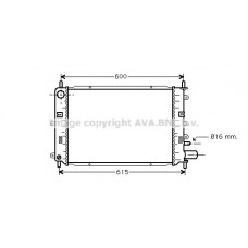 FD2152 AVA QUALITY COOLING Радіатор охолодження двигуна