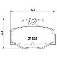 P 56 024 BREMBO КомплеК т гальмівних колодок, дискове гальмо