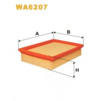 WA6207 WIX FILTERS Повітряний фільтр