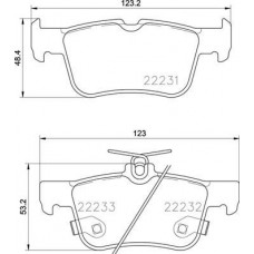 P 24 201 BREMBO Комплект гальмівних колодок дисковий гальм