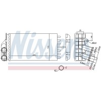 71157 NISSENS Теплообмінник обігрів салону