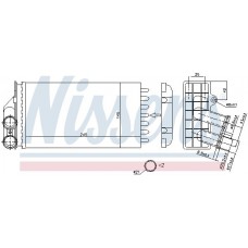 71157 NISSENS Теплообмінник обігрів салону