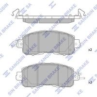 SP1765 Hi-Q Комплект гальмівних колодок дисковий гальм