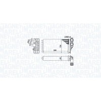 350218430000 MAGNETI MARELLI Теплообмінник обігрів салону