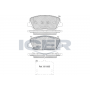 182090 ICER Комплект гальмівних колодок дисковий гальм