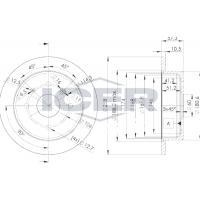 78BD6028-2 ICER Гальмівний диск