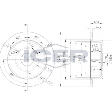 78BD6028-2 ICER Гальмівний диск