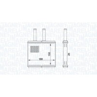 350218437000 MAGNETI MARELLI Теплообмінник обігрів салону