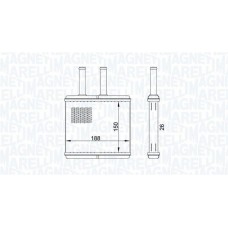 350218437000 MAGNETI MARELLI Теплообмінник обігрів салону