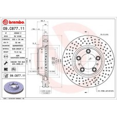 09.C877.11 BREMBO Гальмівний диск