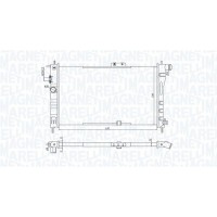 350213199800 MAGNETI MARELLI Радіатор охолодження двигуна