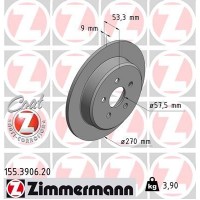 155.3906.20 ZIMMERMANN Гальмівний диск