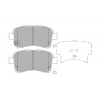 KBP-8528 KAVO PARTS КомплеК т гальмівних колодок, дискове гальмо