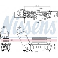 91336 NISSENS масляний радіатор двигунне олива