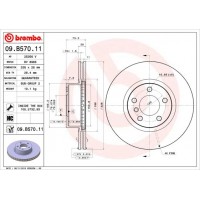 09.B570.11 BREMBO Гальмівний диск