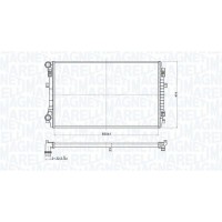 350213173400 MAGNETI MARELLI Радіатор охолодження двигуна