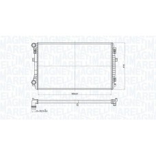 350213173400 MAGNETI MARELLI Радіатор охолодження двигуна