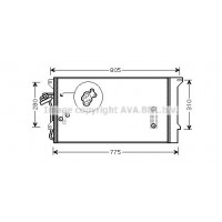 VNA5244D AVA QUALITY COOLING Конденсатор кондиціонера