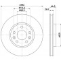 8DD 355 131-871 HELLA PAGID Гальмівний диск