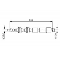 1 987 481 569 BOSCH Гальмівний шланг