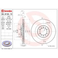 09.9132.10 BREMBO Гальмівний диск