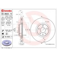 09.B822.11 BREMBO Гальмівний диск