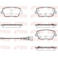 1901.02 REMSA Комплект гальмівних колодок дисковий гальм