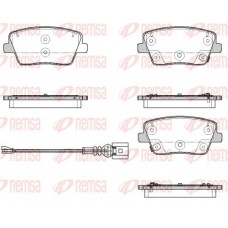 1901.02 REMSA Комплект гальмівних колодок дисковий гальм
