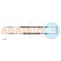 330269 ADRIAUTO OPEL Трос ручного гальма задн. Corsa Combo 94-