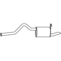 38331 DINEX Глушник вихлопних газів кінцевий