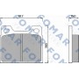 FO 460285 FOMAR Friction Комплект гальмівних колодок дисковий гальм